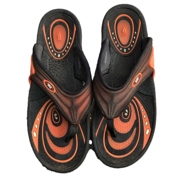 Comfort Air Cushion Arch Support Flip Flops From Gold Pigeon. Size Euro 44 - Picture 1 of 7